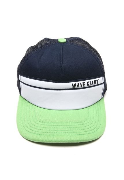 Boné WG Trucker Color Azul/Verde/Branco - Marca WG Surf