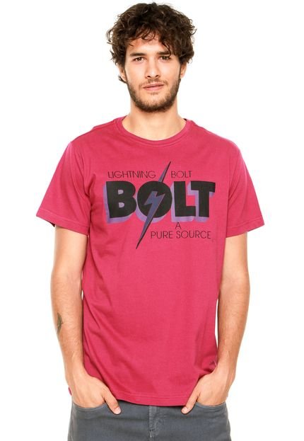 Camiseta Lightning Bolt Classic Logo Vinho - Marca Lightning Bolt