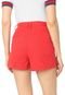 Short Sarja Lunender Liso Vermelho - Marca Lunender