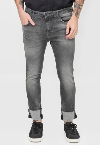 Calça Cropped Jeans Forum Skinny Alexandre Preta