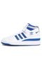Tênis Couro adidas Originals Forum Mid Refined Branco/Azul/Prata - Marca adidas Originals