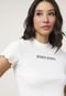 Camiseta Cropped John John Mind Off-White - Marca John John