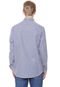 Camisa Calvin Klein Slim Xadrez Branca/Azul - Marca Calvin Klein
