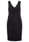 Vestido Benetton Smart Drapeado Preto - Marca Benetton