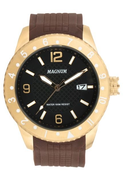 Relógio Magnum MA34192P Dourado/Marrom - Marca Magnum