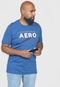 Camiseta Aeropostale Plus Size Lettering Azul - Marca Aeropostale