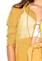 Camisa Colcci Geométrica Amarela - Marca Colcci