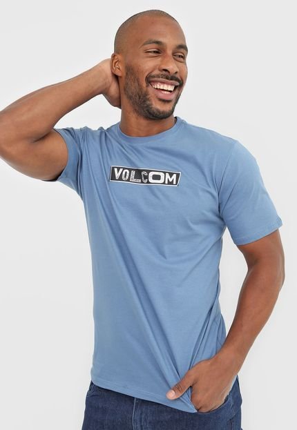 Camiseta Volcom Pist Shane Azul - Marca Volcom