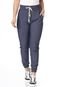 Calça Feminina Jogger Jeans Conforto Cintura Alta 16046 Azul - Marca ALMAC