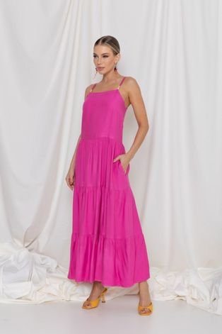 Vestido Vanibele Midi Pink