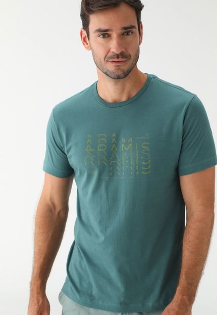 Camiseta Aramis Slim logo Verde - Marca Aramis