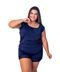 Pijama IMI Lingerie Baby doll Short Doll Renda Conforto Luxo Plus Size Diva Azul - Marca IMI LINGERIE