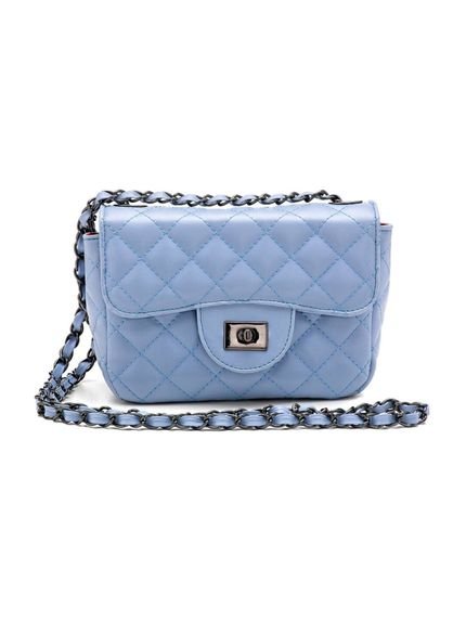 Bolsa Feminina Transversal Bag Alça Metalasse Azul Claro - Marca Rute Paula