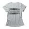 Camiseta Feminina Parental Advisory - Mescla Cinza - Marca Studio Geek 