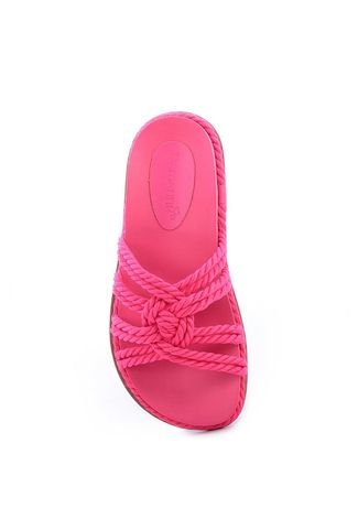Sandália Papete Corda Damannu Shoes Samira Nati Rosa Pink