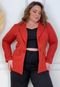 Blazer Feminino Plus Size Alfaiataria Com Forro G Gg  Telha - Marca Ana Maya Curves