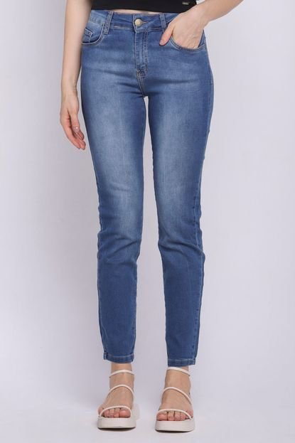 Calça Feminina Jeans Fiver Pockets Polo Wear Jeans Escuro - Marca Polo Wear