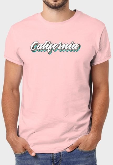 Camiseta Masculina Rosa California Algodão Premium Benellys - Marca Benellys