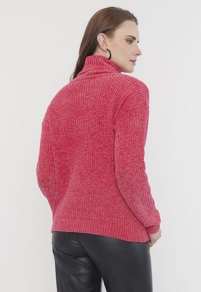 Sweater Mujer Chenille Poli ster Reciclado Frambuesa Compra
