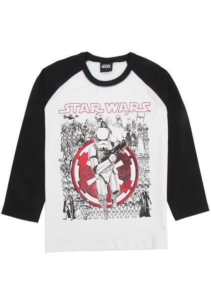 Camiseta Star Wars Infantil Storm Trooper Branca - Marca Star Wars