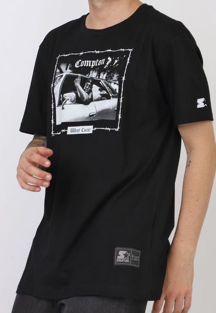 Camiseta Starter Compton Photo Preta - Marca S Starter