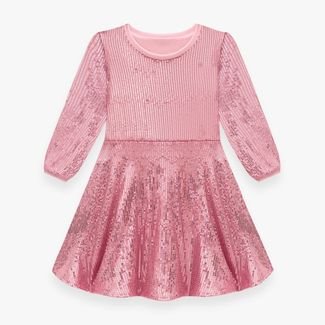 Vestido Infantil Menina Milon Rosa