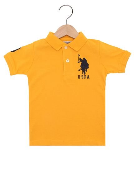 Camisa Polo U.S. Polo Bordada Amarela - Marca U.S. Polo