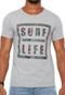 Camiseta FiveBlu Manga Curta Surf Life Cinza - Marca FiveBlu