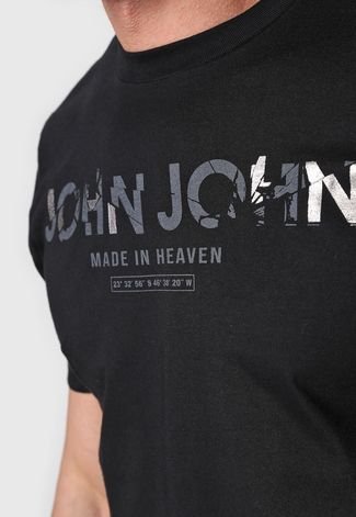 Camiseta John John Broken Preta - Compre Agora