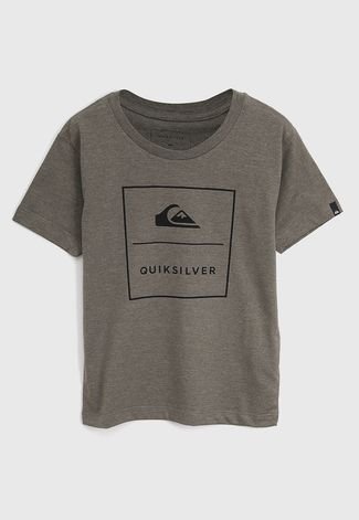 Camiseta Quiksilver Infantil Simple Track Verde