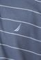Camisa Polo Nautica Stripe Cinza - Marca Nautica