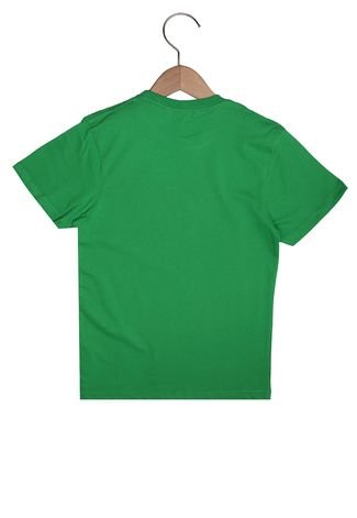 Camiseta U.S. Polo Manga Curta Menino Verde