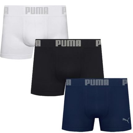 Kit 3 Cuecas Boxer Puma Sem Costura Masculino - Marca Puma