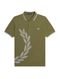 Polo Fred Perry Masculina Regular Piquet Cross Stitch Verde Escuro - Marca Fred Perry