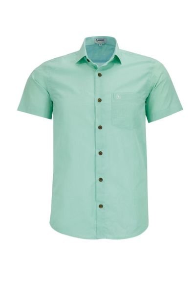Camisa Manga Curta Amil Algodão Com Bolso Comfort 1740 Verde - Marca Amil