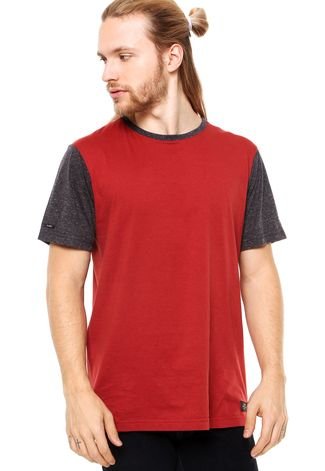 Camiseta Manga Curta Globe Zissou Vermelha/Cinza