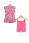 Conjunto Polegar Kids Curto Menina Rosa - Marca Polegar Kids