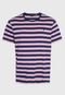Camiseta Polo Ralph Lauren Listrada Azul-Marinho/Rosa - Marca Polo Ralph Lauren