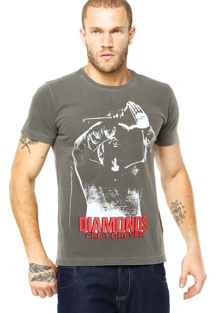 Camiseta FiveBlu Diamonds Cinza - Marca FiveBlu
