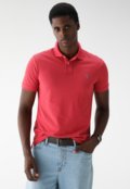 Camisa Polo Polo Ralph Lauren Slim Logo Bordado Vermelha - Marca Polo Ralph Lauren