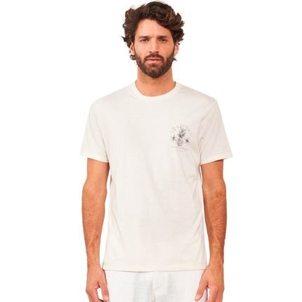 Camiseta Linho Colcci Tropical AV24 Off White Masculino - Marca Colcci