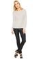 Blusa Canal Lisa Off-White - Marca Canal
