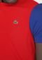 Camiseta Lacoste Logo Vermelha/Azul - Marca Lacoste