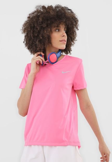 Camiseta Nike Miler Top Ss Rosa - Marca Nike