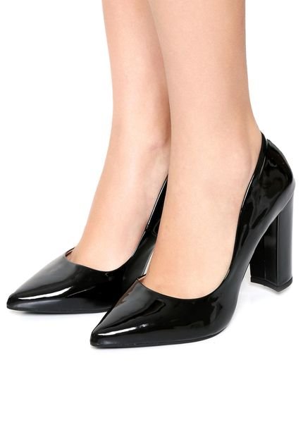 Scarpin Thelure Verniz Preto - Marca Thelure