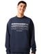 Moletom Lacoste Masculino Crewneck Loose Branded Azul Marinho - Marca Lacoste