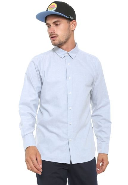 Camisa Volcom Reta Oxford Stretch Azul - Marca Volcom