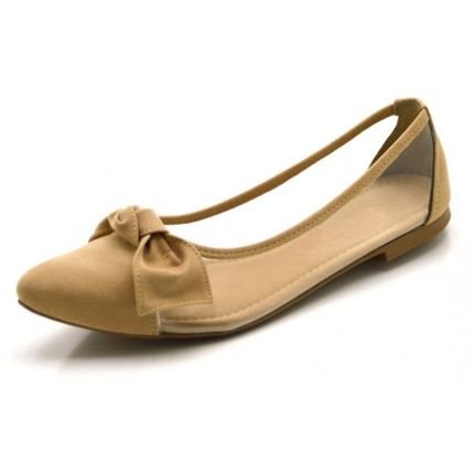 Sapatilha Bico Fino Stefanello 711 Nude - Marca Stefanello