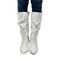 Botas Slouchy Lirom Cano Alto Em Couro Branco - Marca Lirom