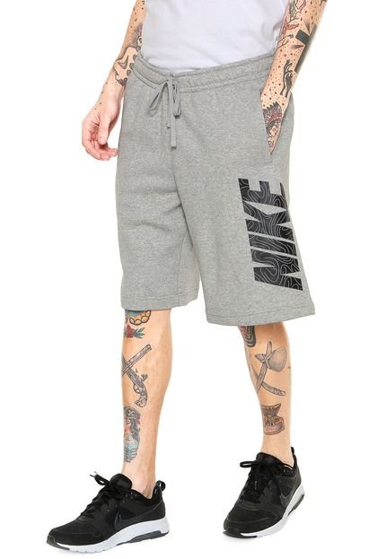 Short Nike Sportswear Fleece Gx Cinza - Marca Nike Sportswear